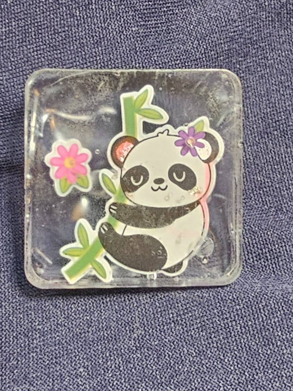 Handmade Resin Panda Brooch Pin Cute Kawaii Animal 1.5"
